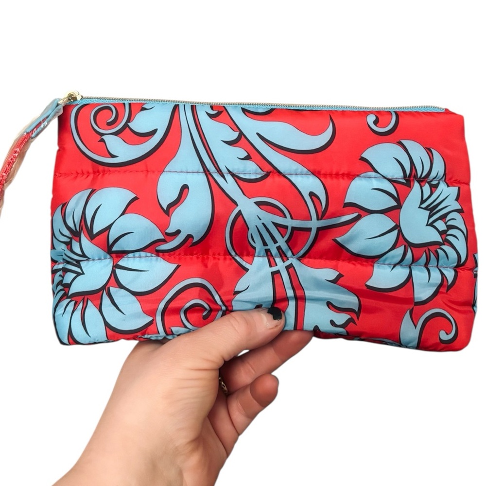 💥 Estée Lauder Tropical Floral Puffy Cosmetic Bag